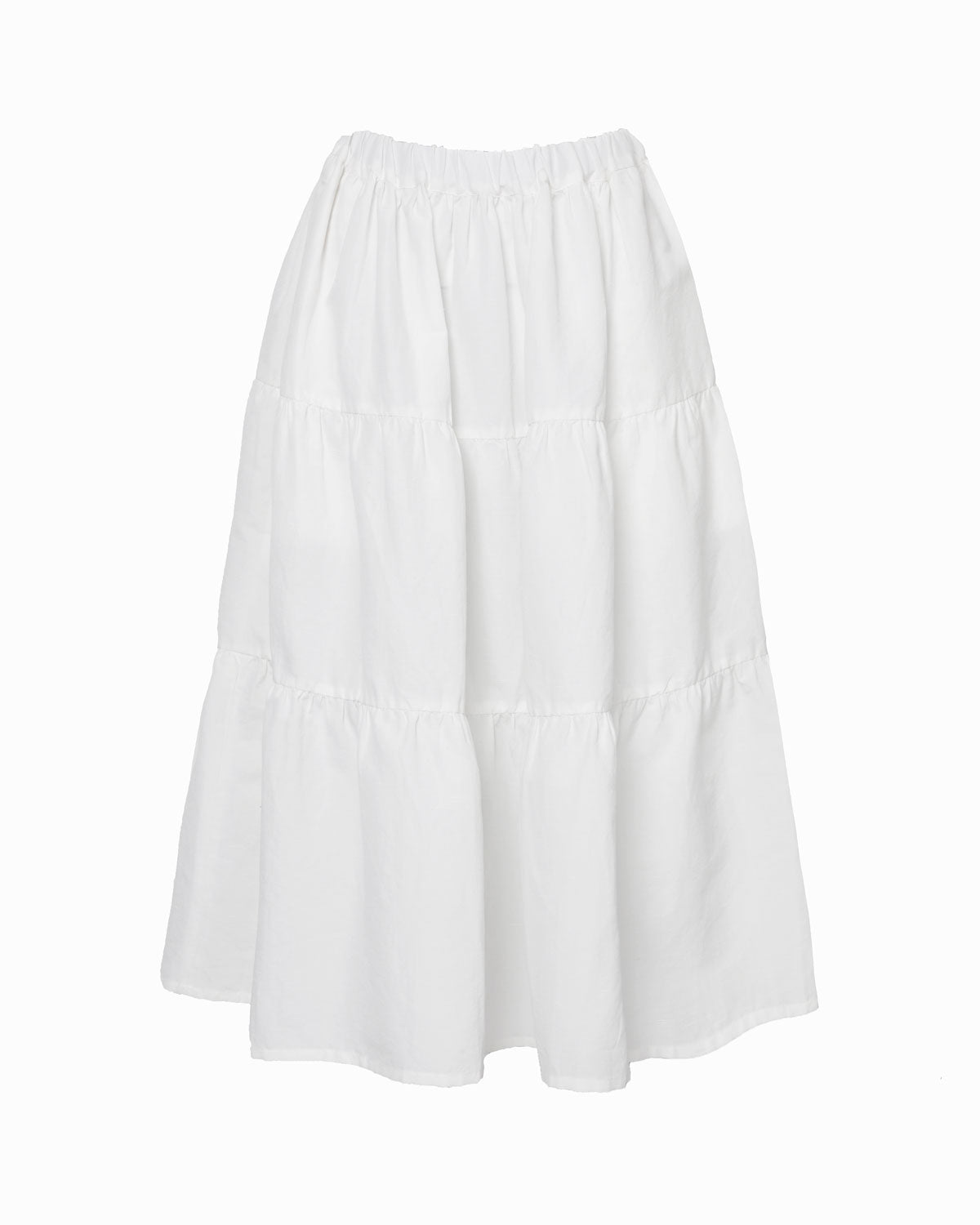 LARK WHITE LINEN SKIRT - Limited Edition – Dovima Paris