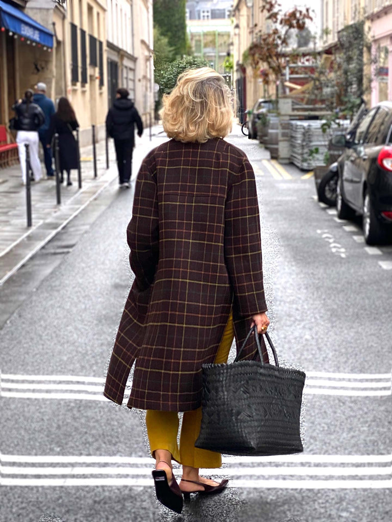 ASHER DUSTER COAT - COLLINS CHECK