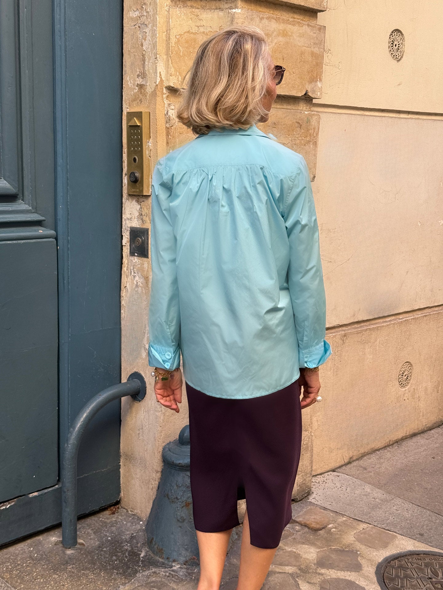BAIRD RADZIMIR SHIRT - SEAFOAM BLUE GREEN