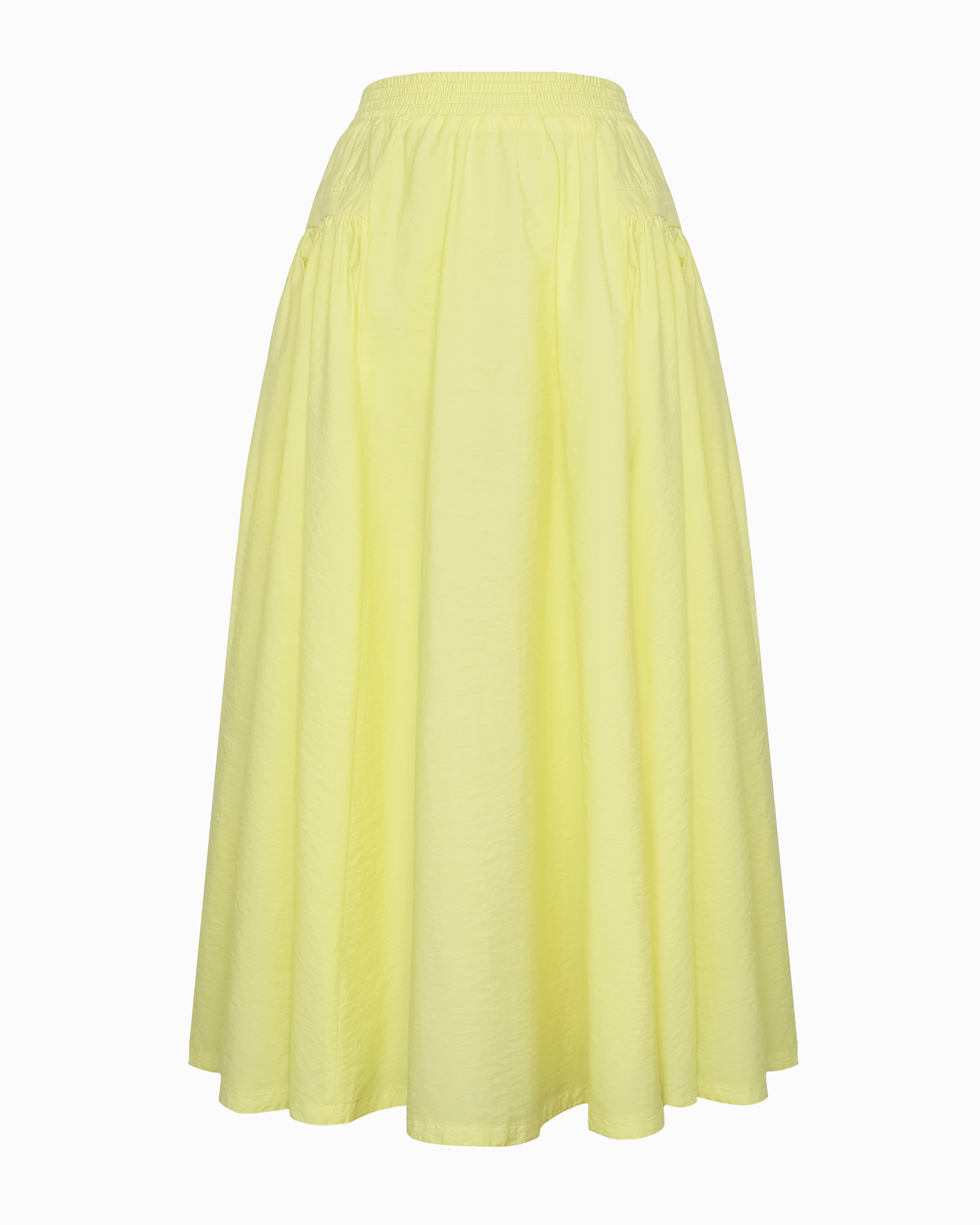 ASHBY SLIP-ON SKIRT- LEMON VERBENA POPLIN