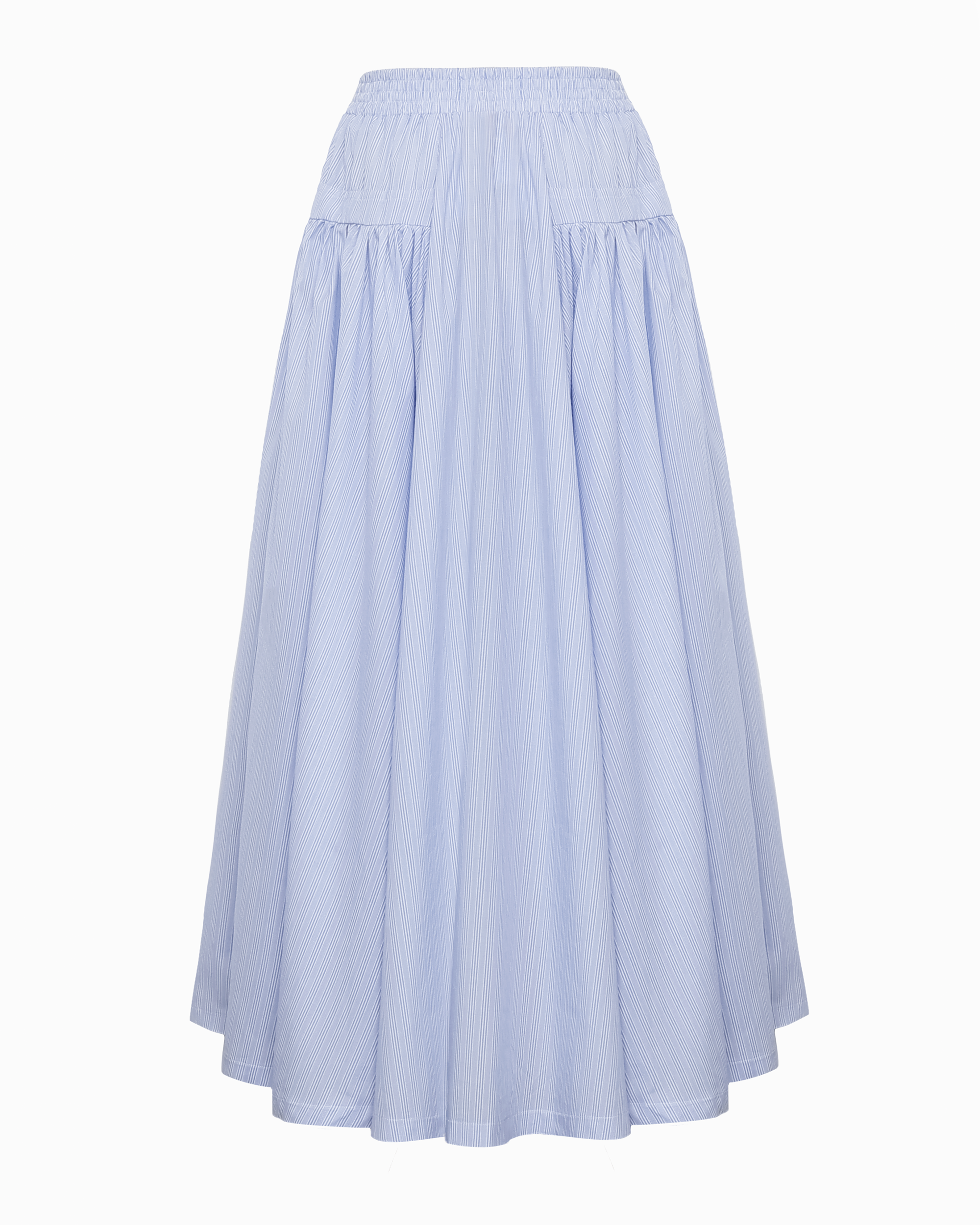 ASHBY SLIP-ON SKIRT- LIGHT BLUE TATOO STRIPE