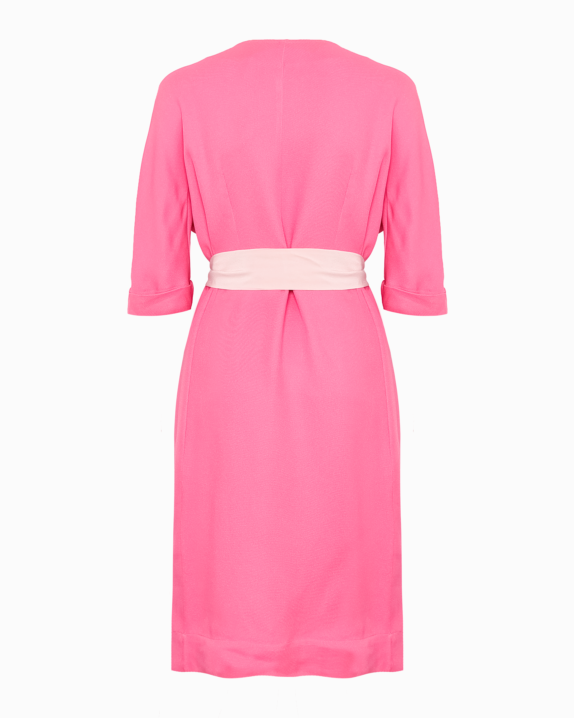 FRAN FRONT DRESS - RAPTURE ROSE SILK CADY