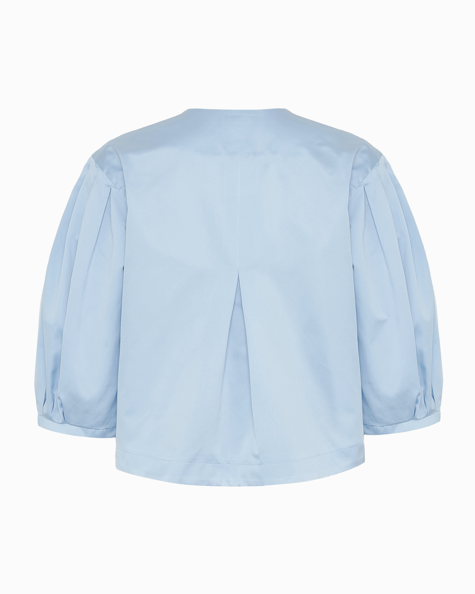 JUNO JACKET - DELICATE BLUE SATIN DUCHESS