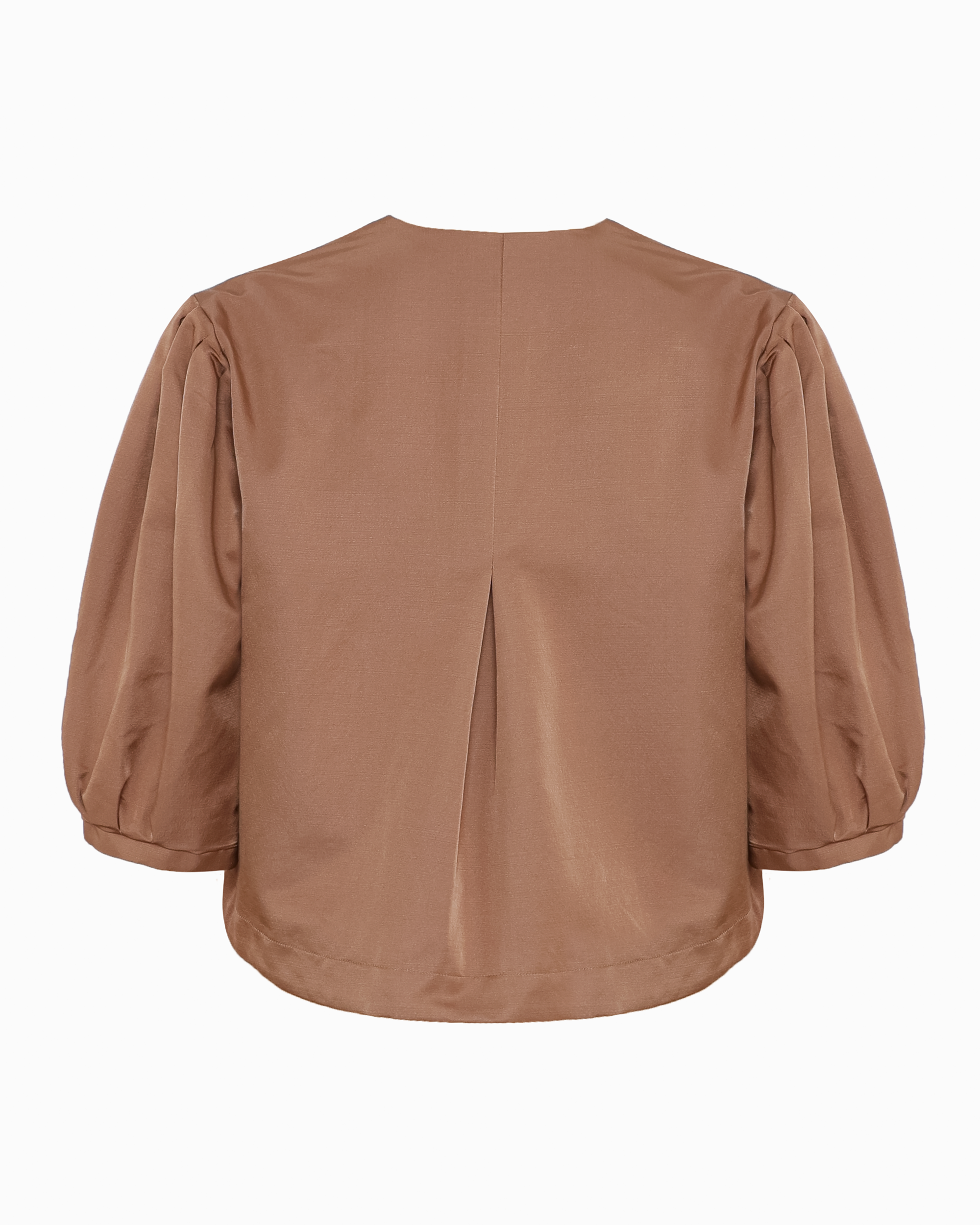 JUNO JACKET - CAMEL SILK SHANTUNG