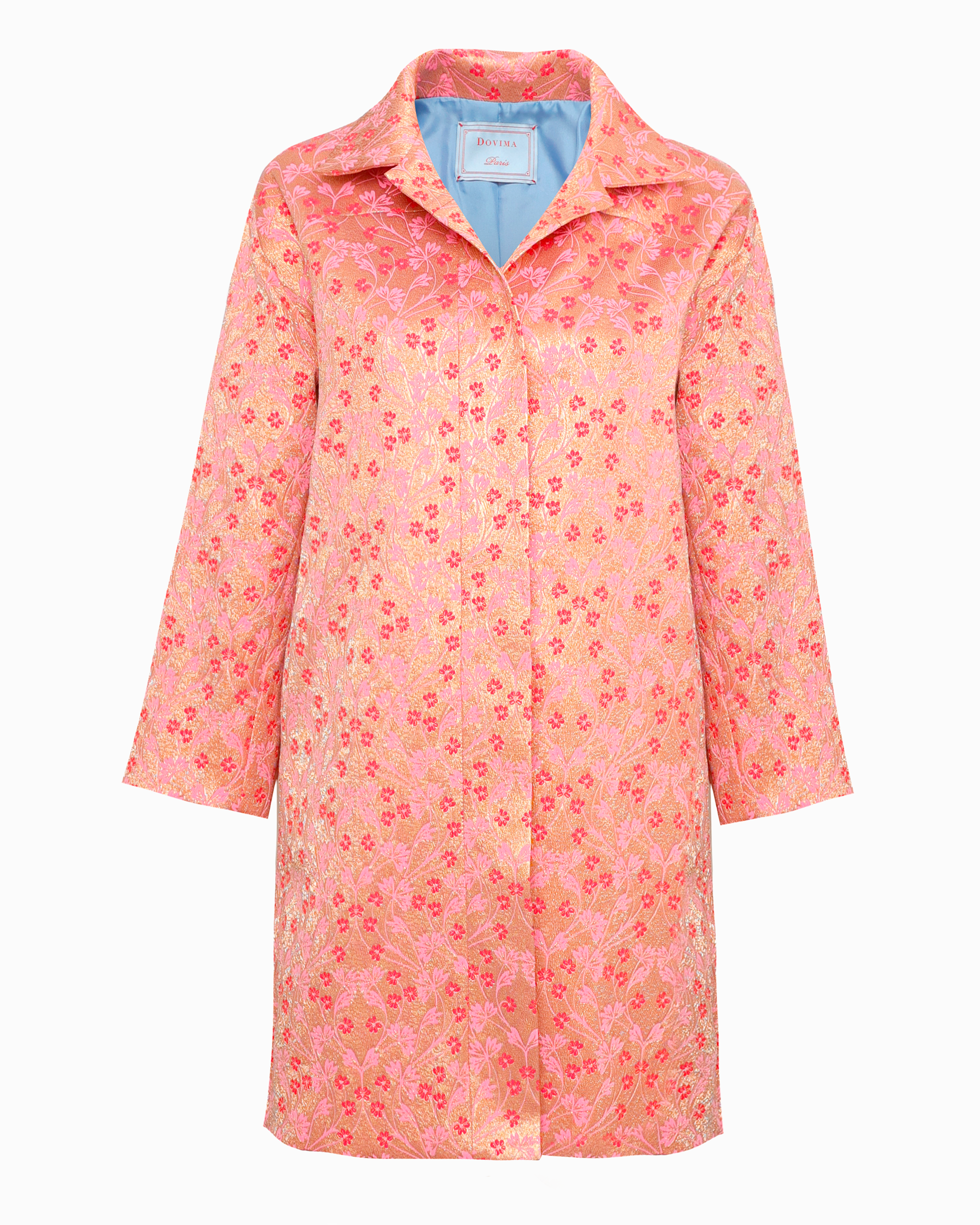 OSBORNE LIGHTWEIGHT COAT - ALYSSA FLORAL METTALIC JAQUARD