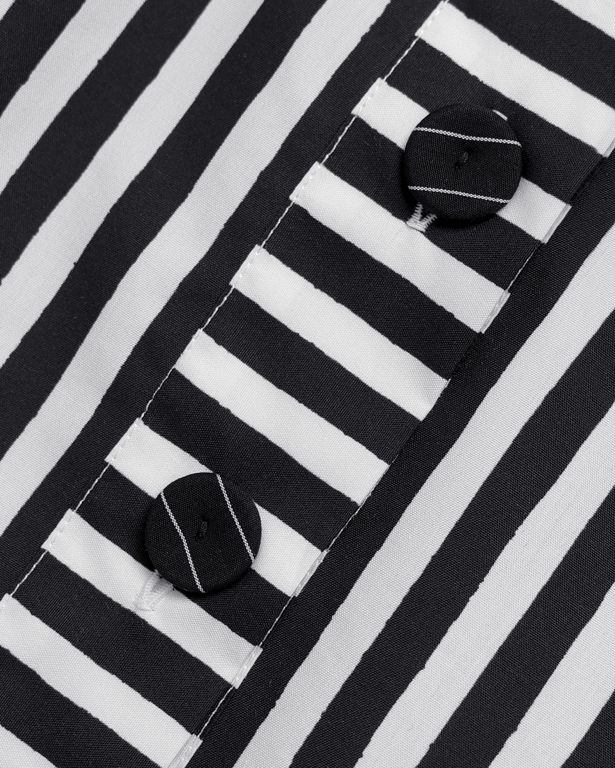 TARA SHIRT DRESS - BLACK & WHITE STRIPE