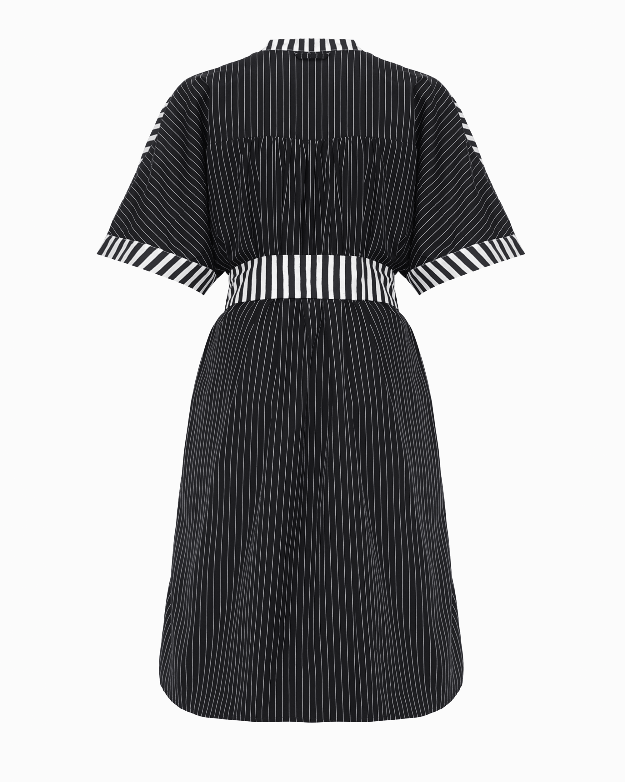 TARA SHIRT DRESS - BLACK & WHITE STRIPE