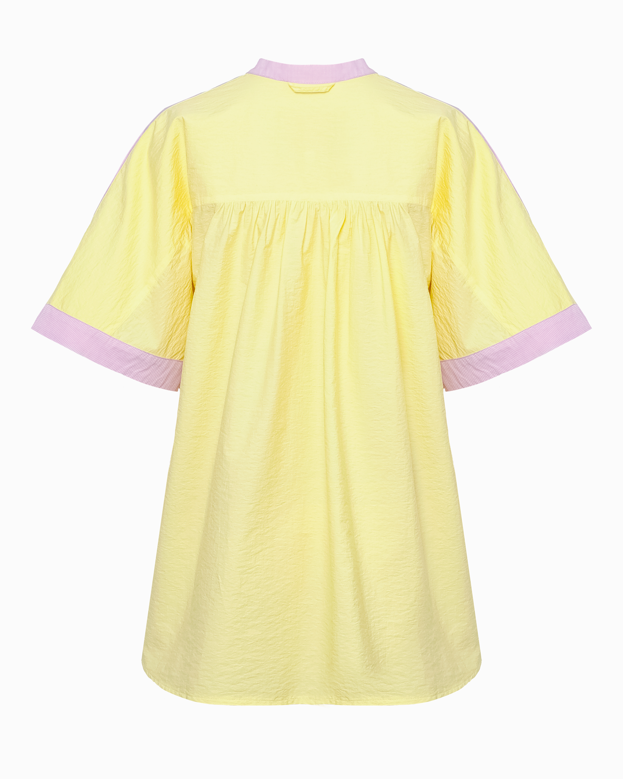 WALKER LONG SHIRT - ORCHID PINK & LEMON VERBENA POPLIN