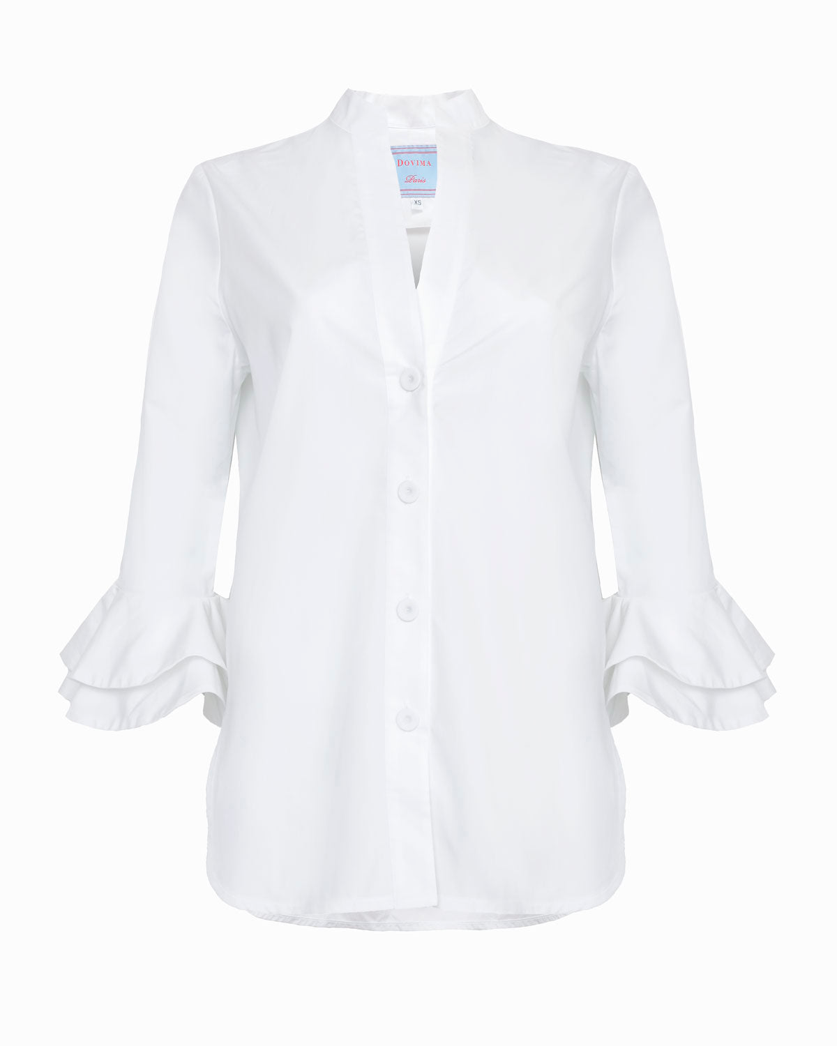 AERIN BLOUSE - PLAIN WHITE FINEST COTTON POPLIN