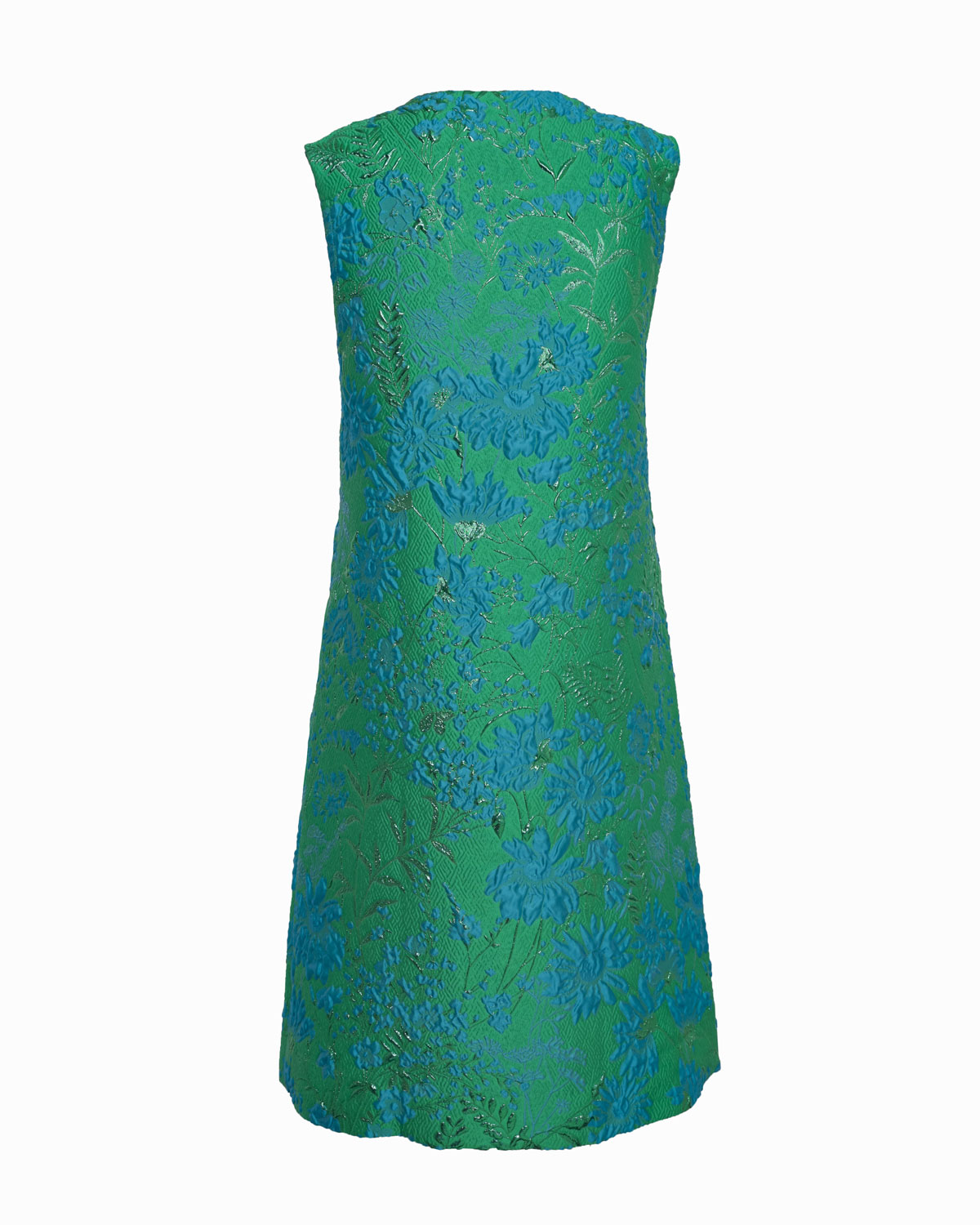 BAILEY DRESS - DIXTER EMERALD BROCADE - DOVIMA Paris – Dovima Paris