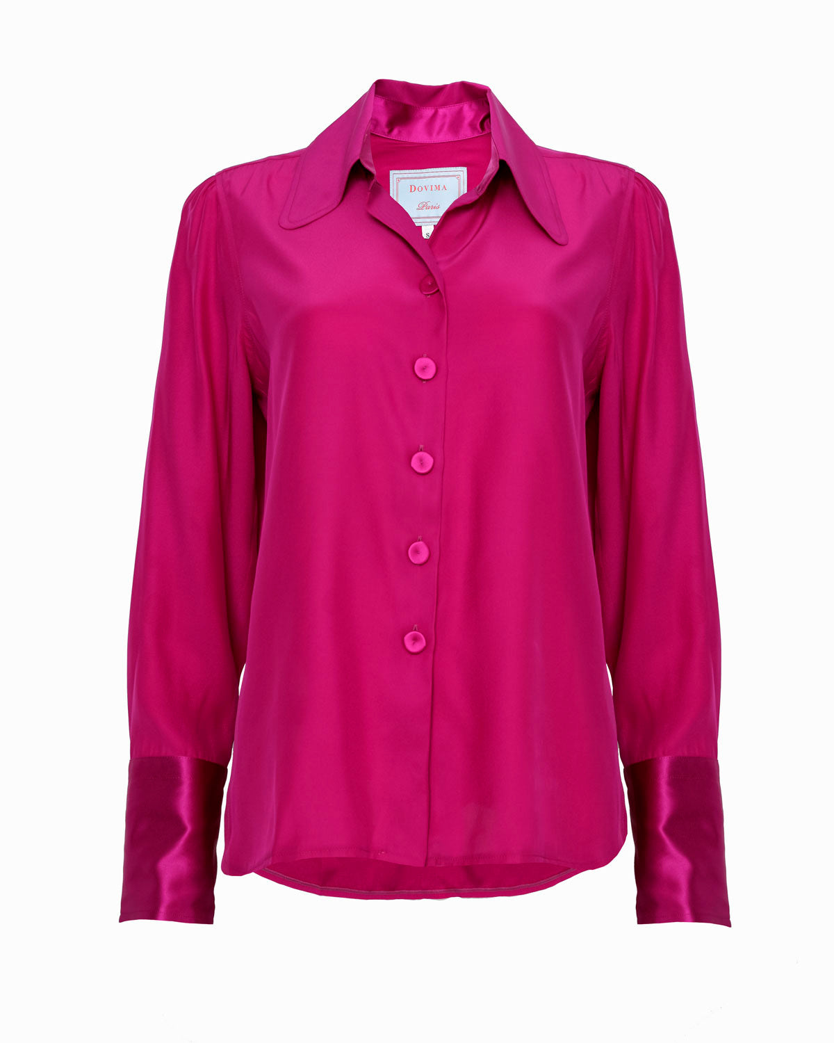 BAIRD SILK SHIRT - CERISE