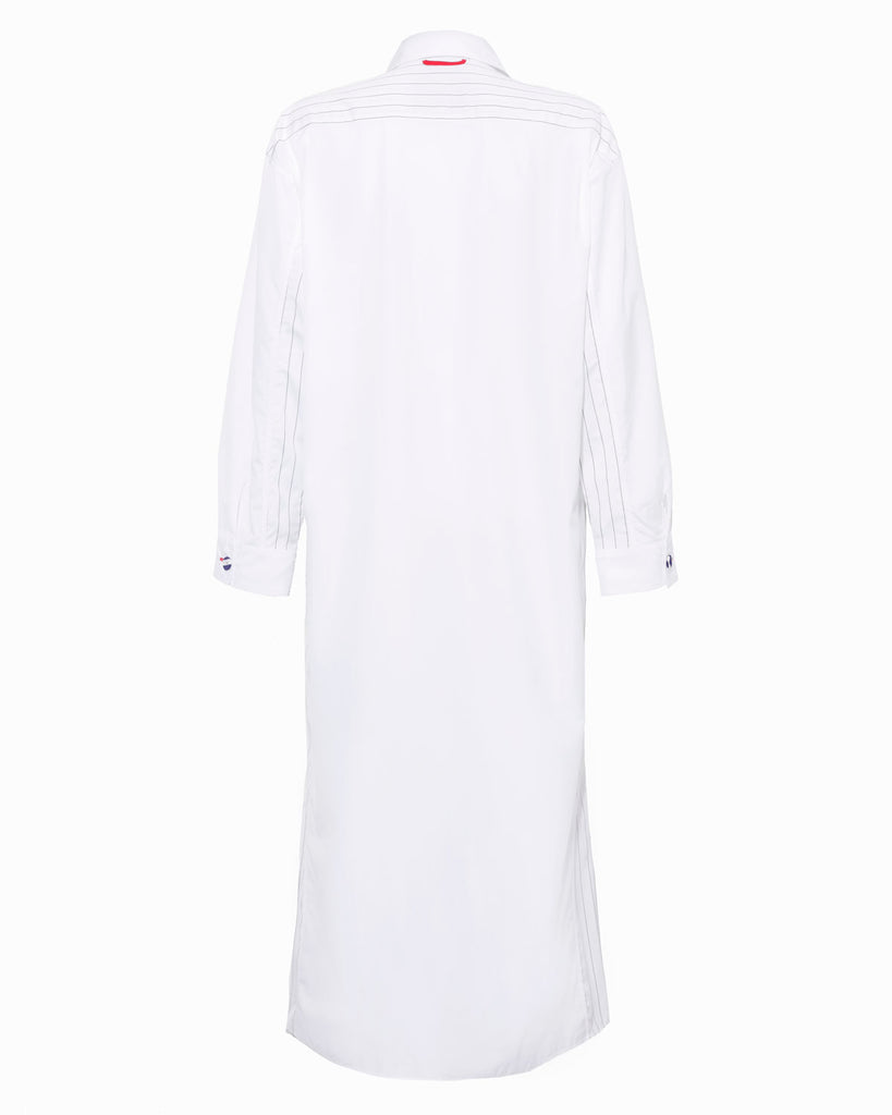 EMILE SHIRT DRESS DARK NAVY WHITE MULTI STRIPES