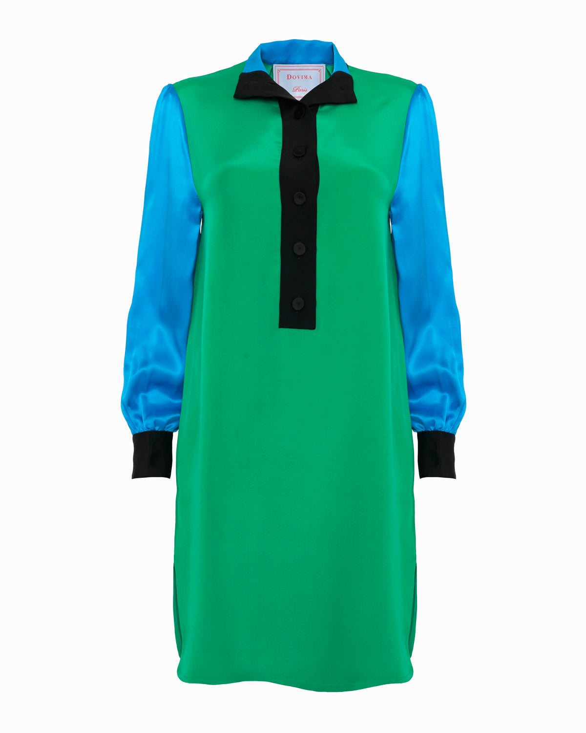 JASON DRESS - EMERALD SILK DRAP - Limited Edition