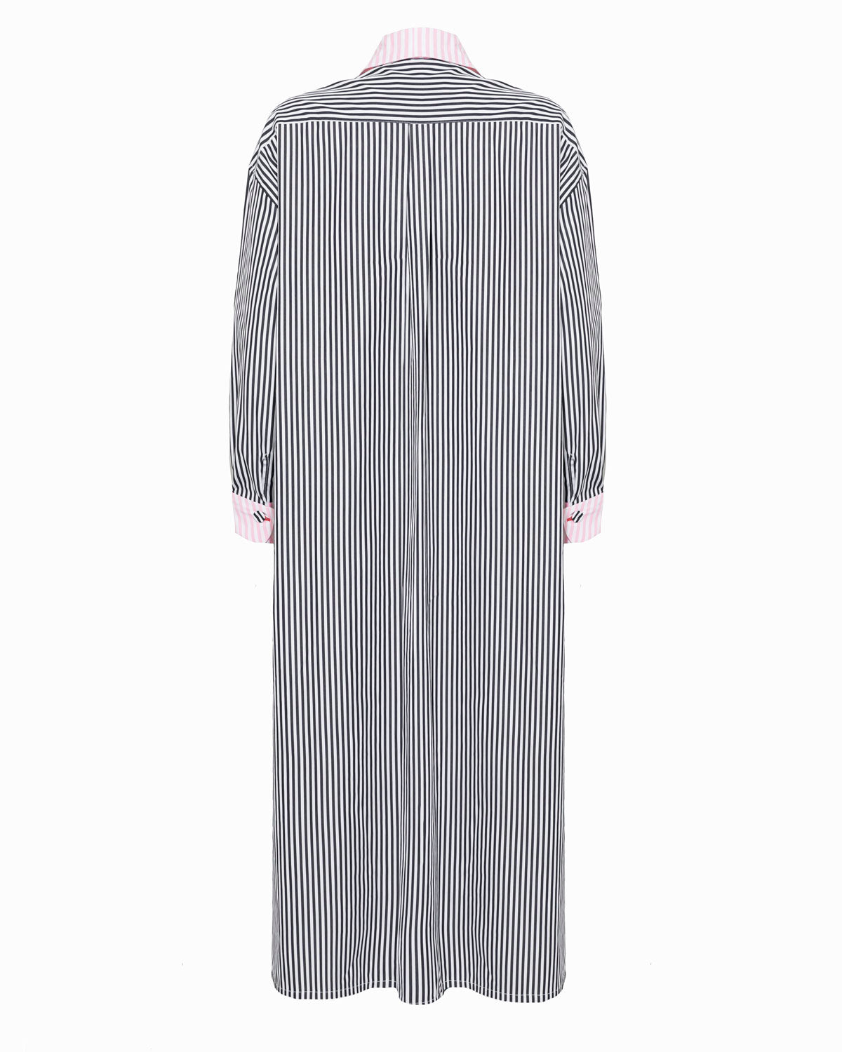 JAY COTTON DRESS - David Stripe Black White