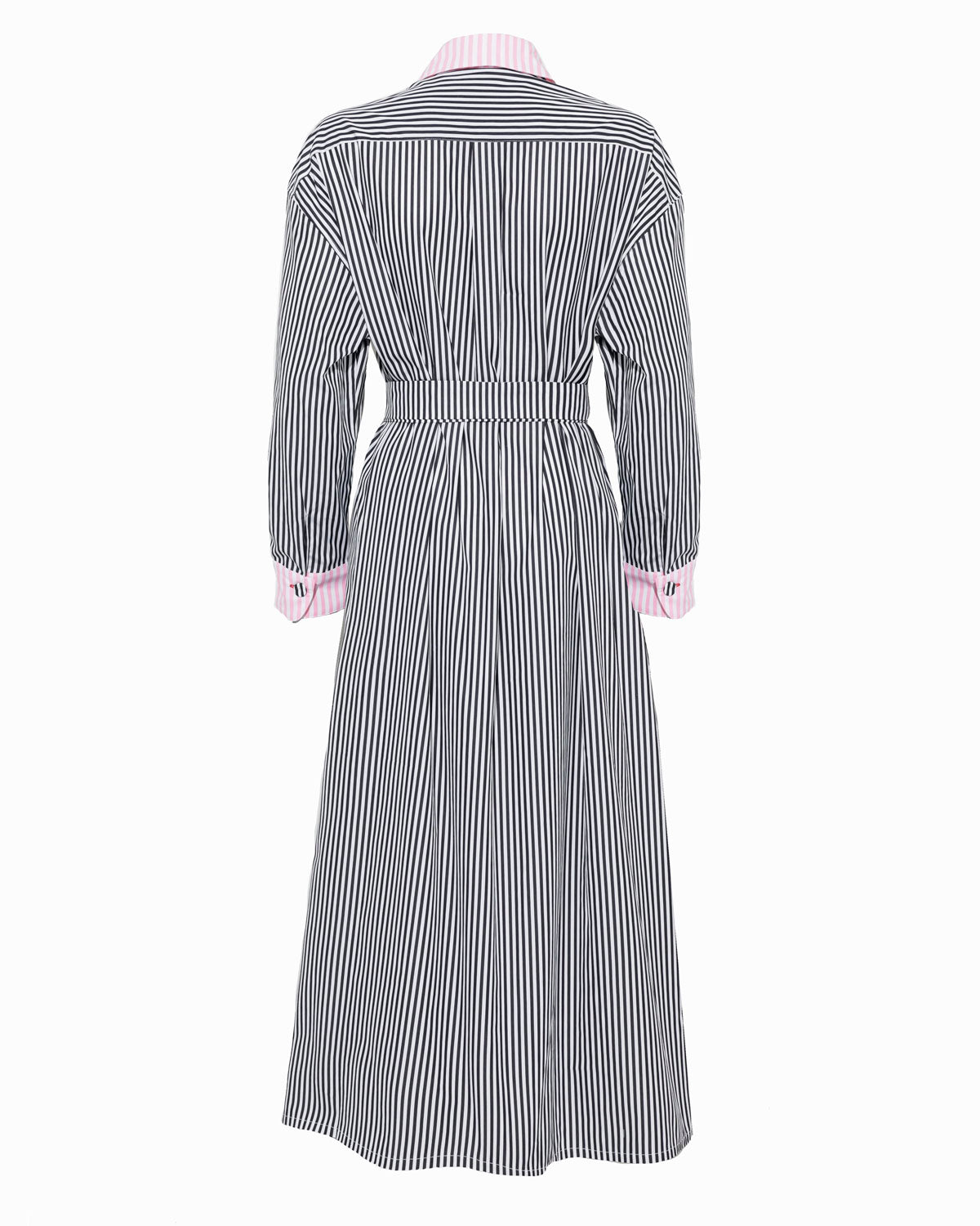 JAY COTTON DRESS - David Stripe Black White