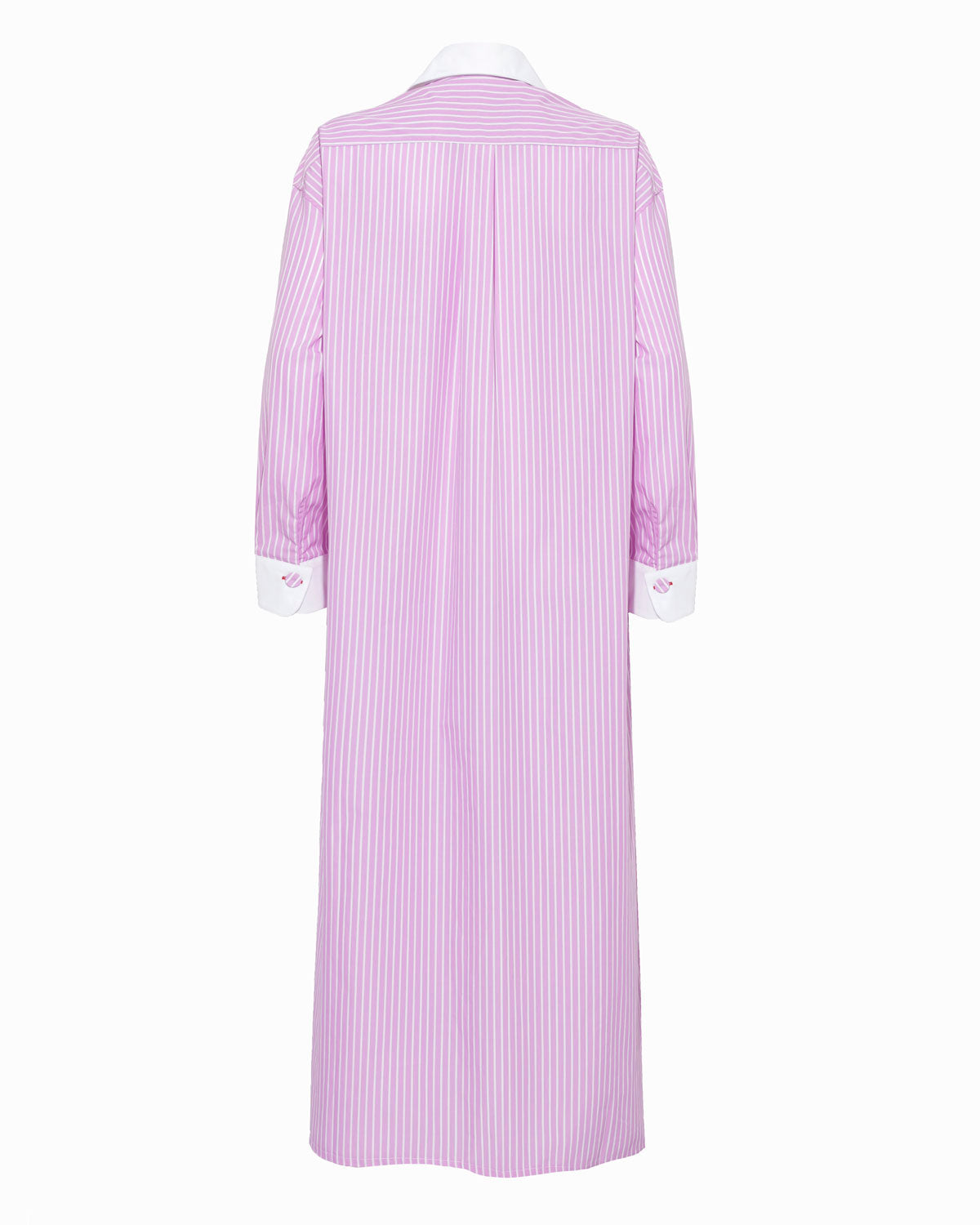 JAY COTTON DRESS - Ben Stripe Orchid Pink