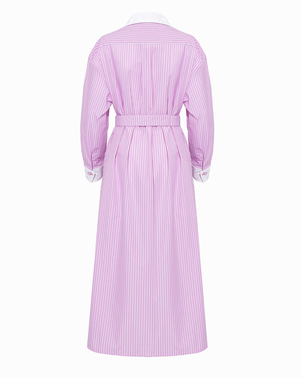 JAY COTTON DRESS - Ben Stripe Orchid Pink