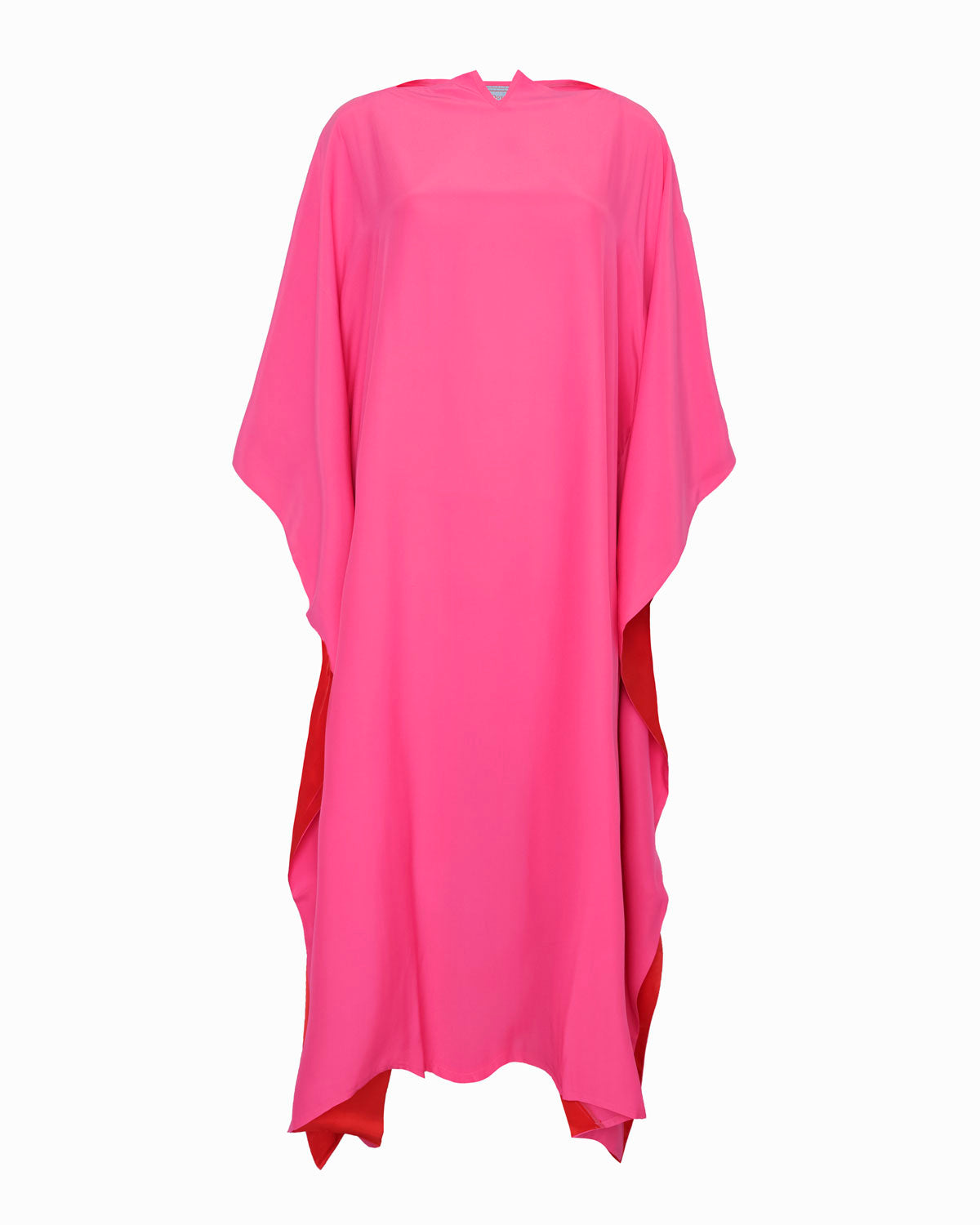 KARINA KAFTAN - Pink & Red Silk – Dovima Paris