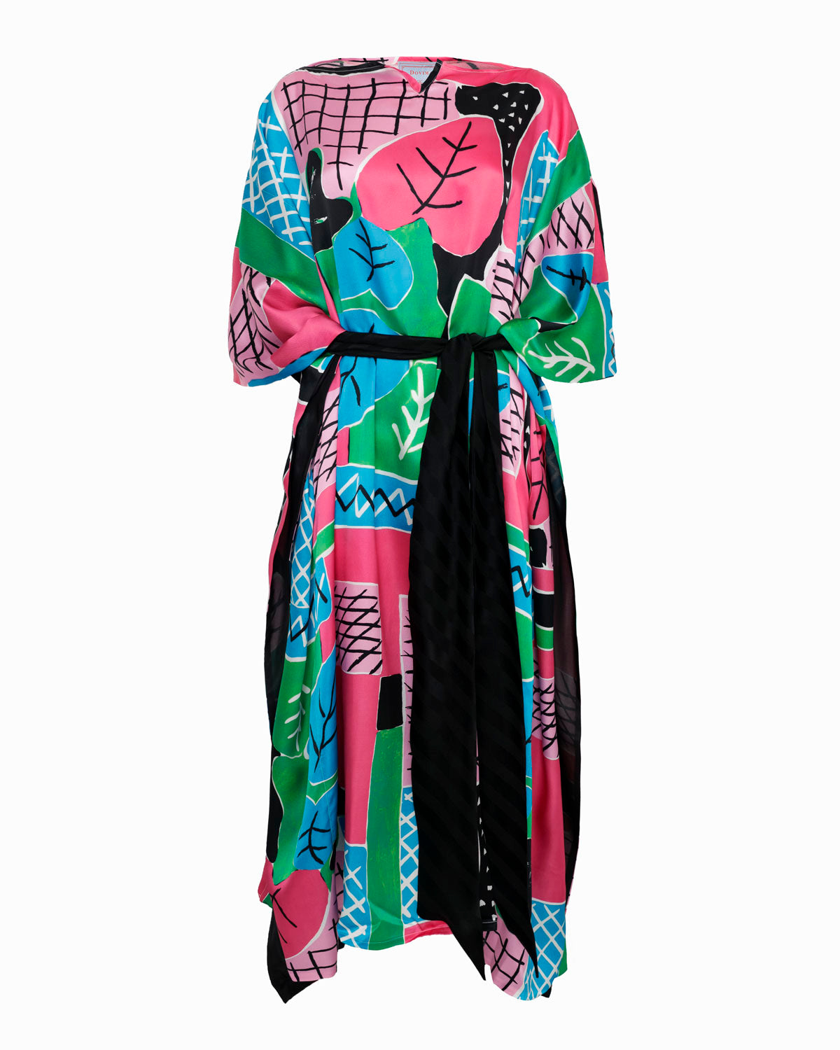 KARINA KAFTAN - Alocasia multi color silk