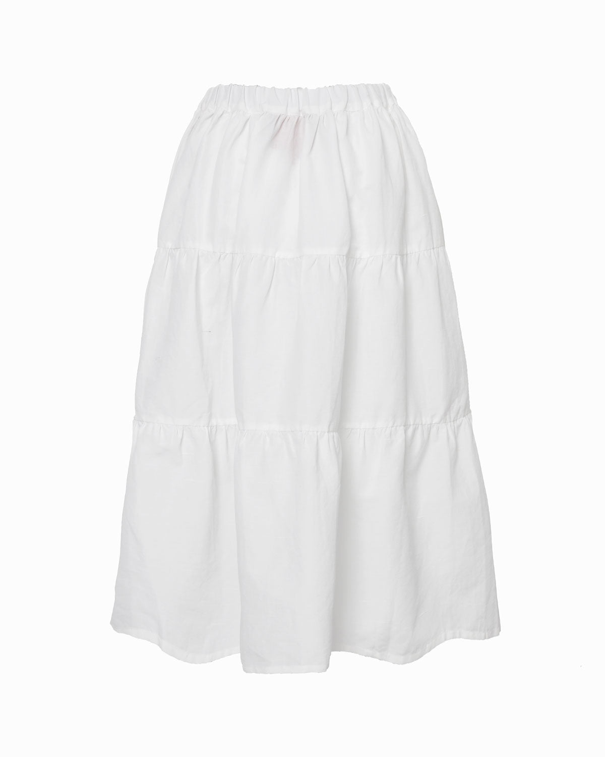 LARK WHITE LINEN SKIRT - Limited Edition – Dovima Paris