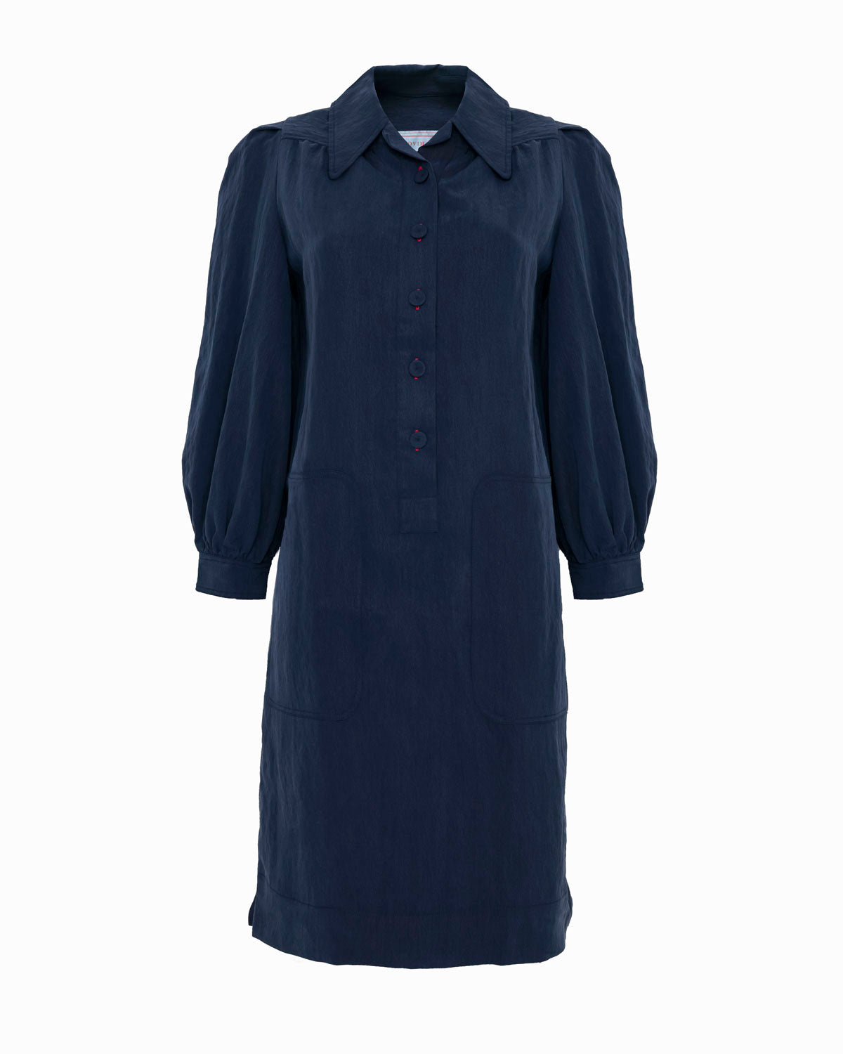MATIS DRESS NAVY WASHED VISCOSE DRESS - Limited Edition Dovima Paris MATIS DRESS NAVY WASHED VISCOSE DRESS - Limited Edition Dovima Paris