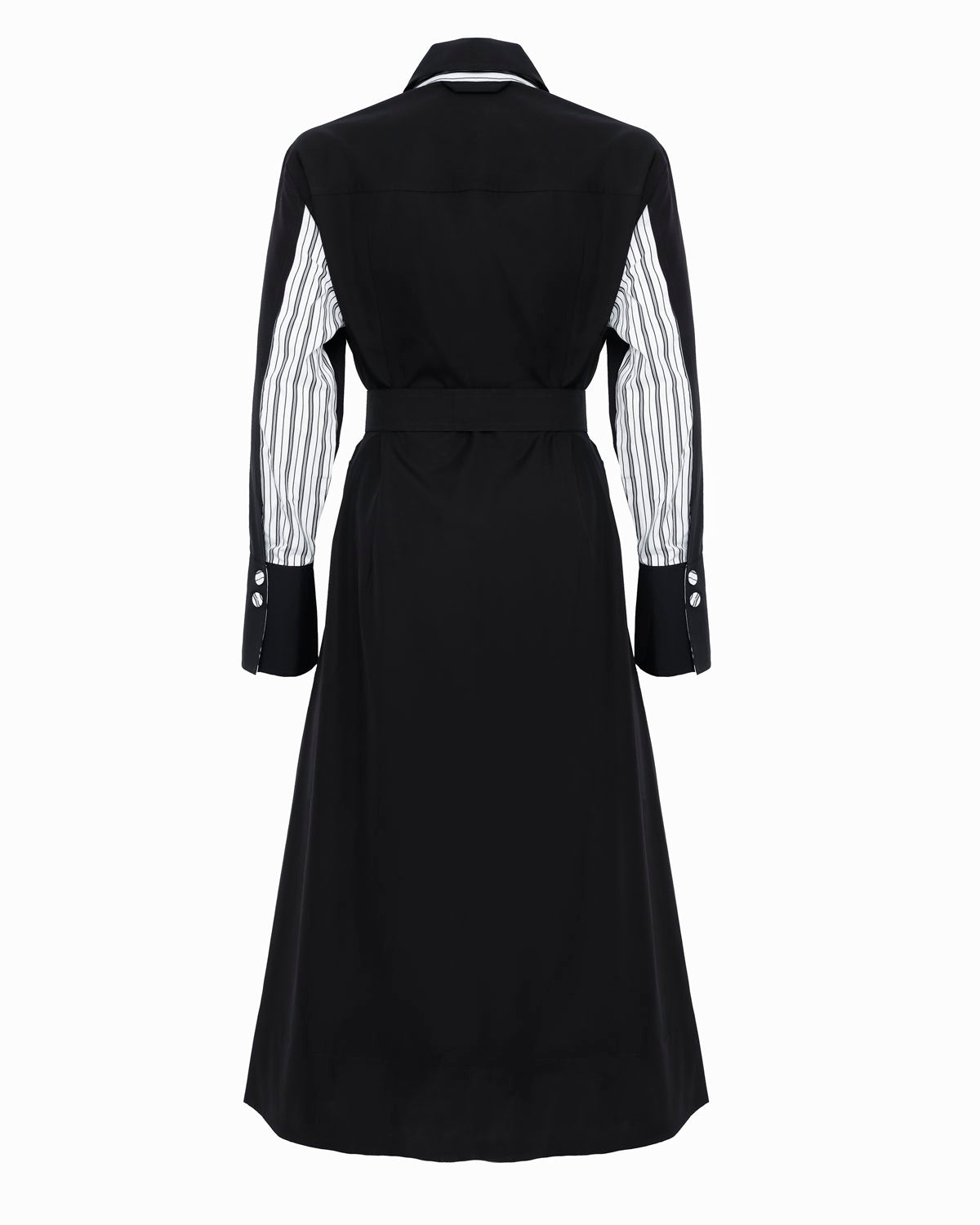 NELSON - Black long-line button thru coat dress Dovima Paris NELSON - Black long-line button thru coat dress Dovima Paris
