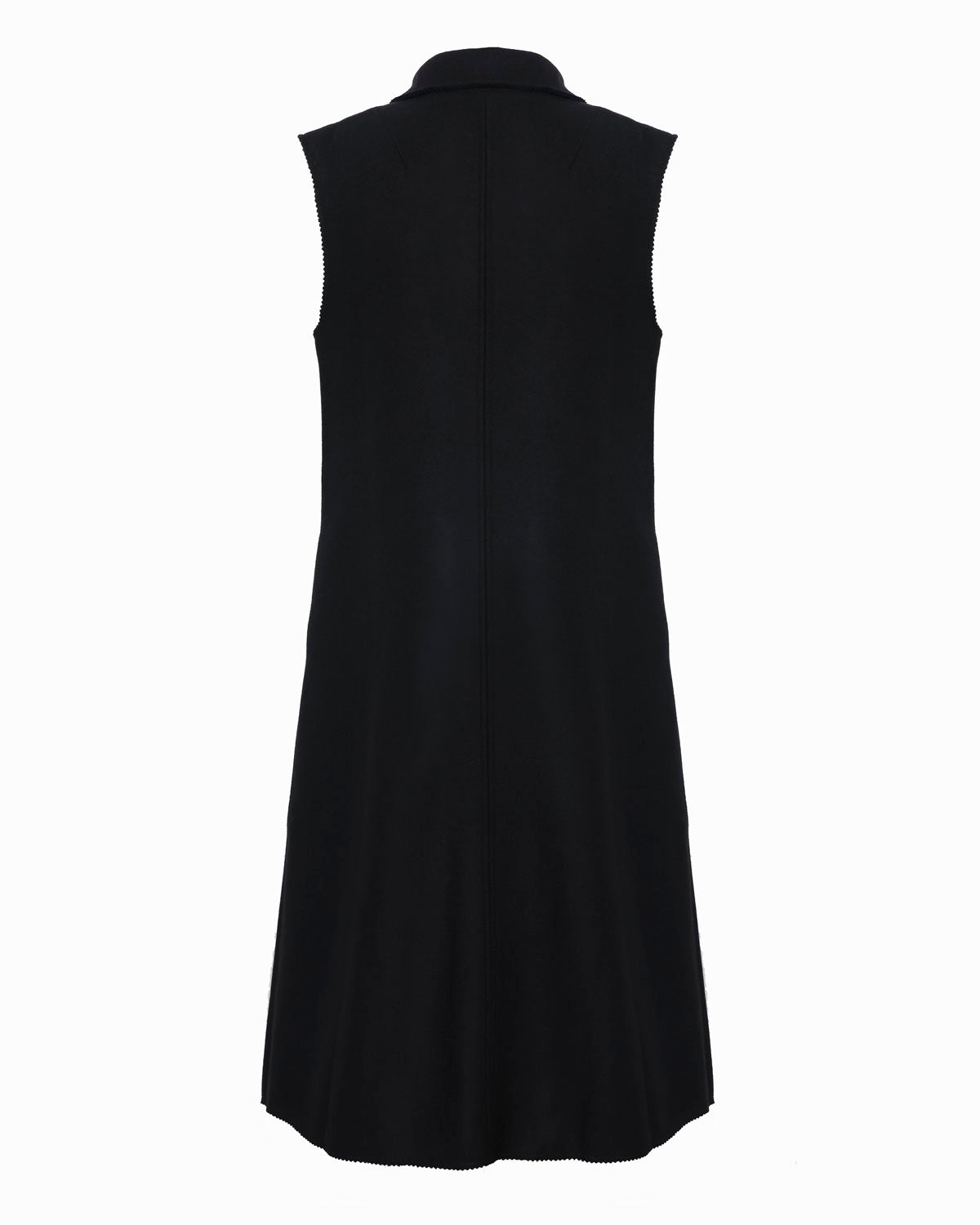 OWEN BLACK/NAVY LONGLINE SLEEVELESS VEST - DOVIMA Paris Dovima Paris OWEN BLACK/NAVY LONGLINE SLEEVELESS VEST - DOVIMA Paris Dovima Paris