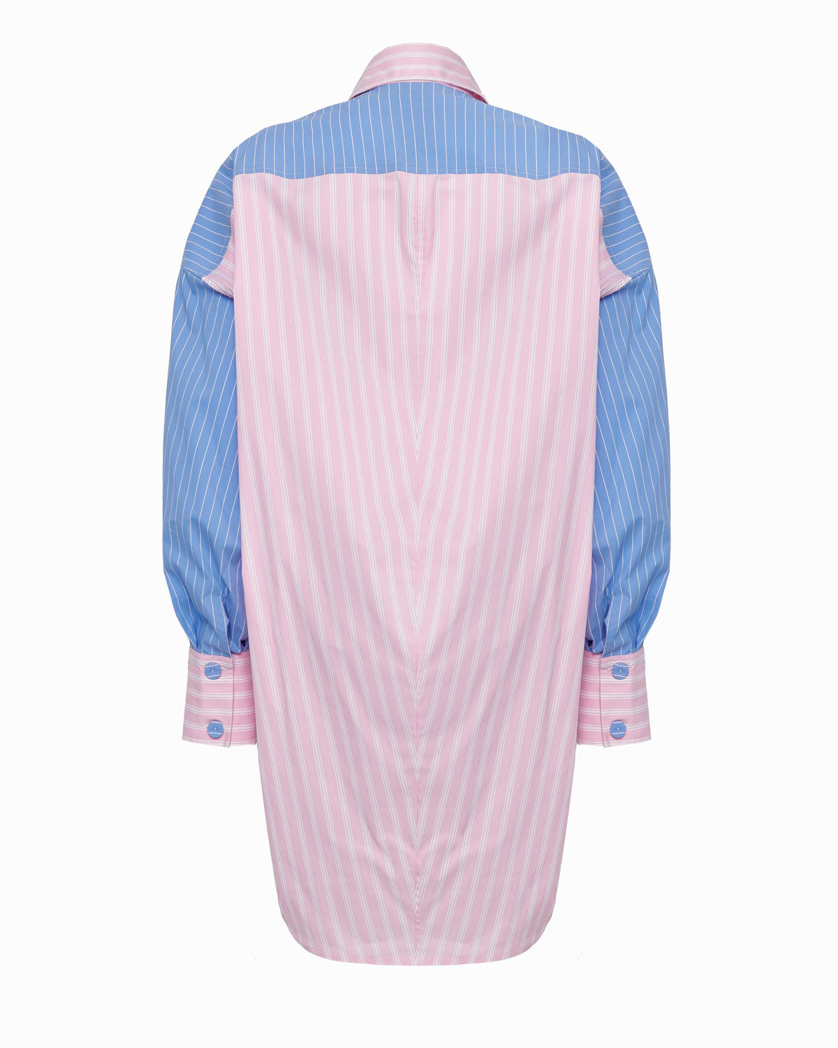 PARKER - Light Pink Stripe long-sleeved oversize shirt/dress