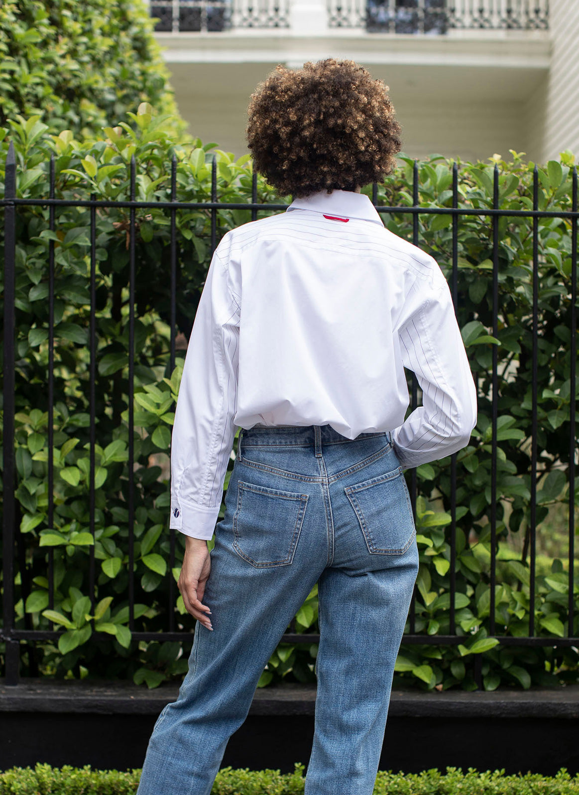 FLORIAN SHIRT DARK NAVY WHITE MULTI STRIPES
