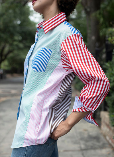 FLORIAN SHIRT MULTI STRIPES