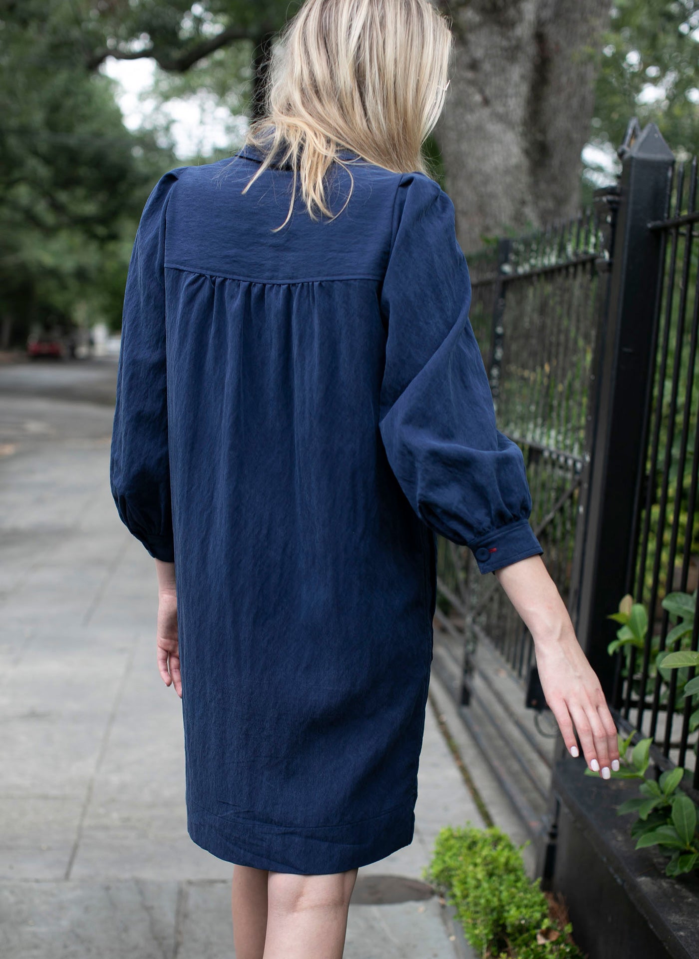 MATIS DRESS NAVY WASHED VISCOSE DRESS - Limited Edition