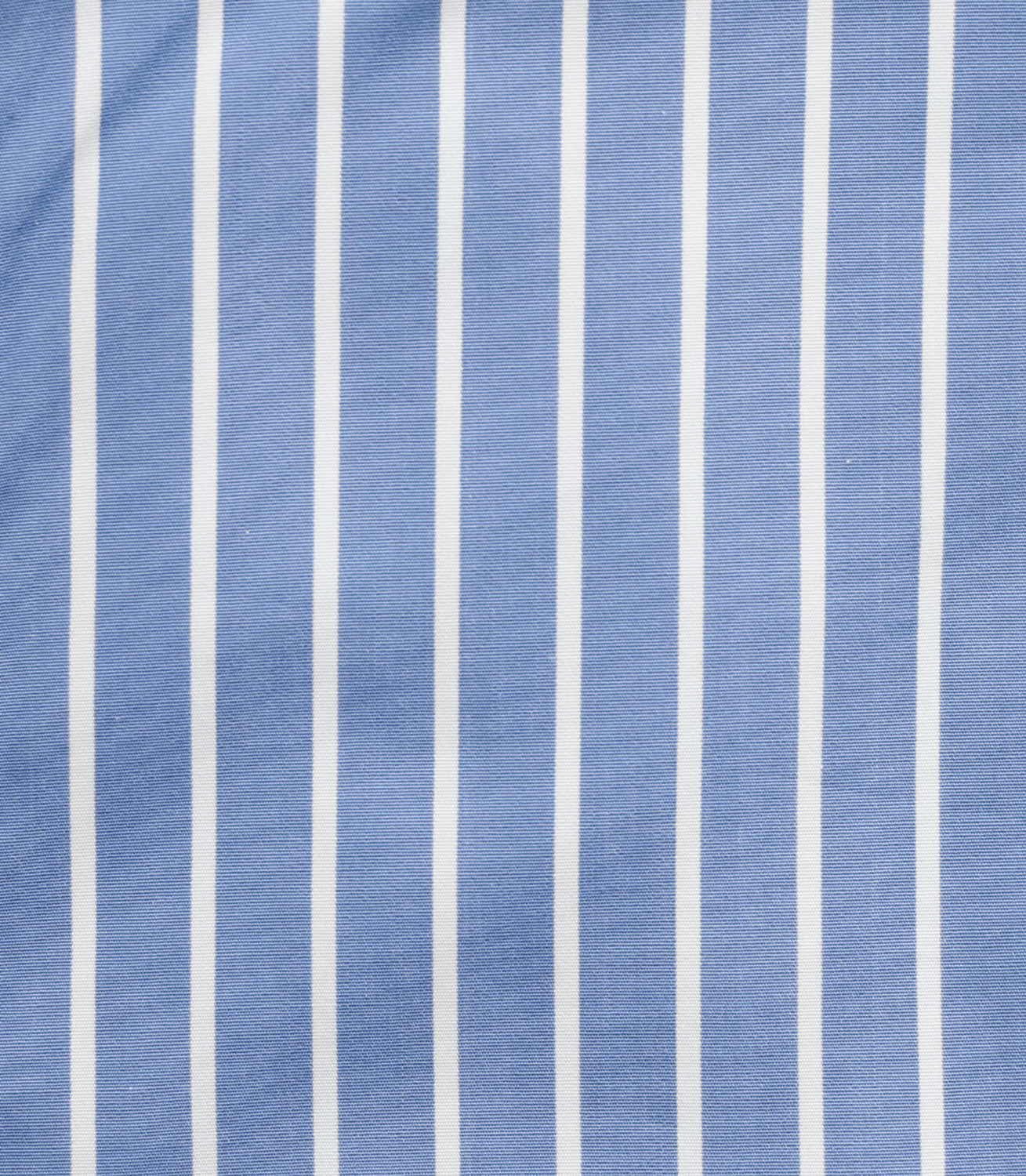 AERIN BLOUSE - MID-BLUE WHITE OWEN STRIPE FINEST COTTON POPLIN