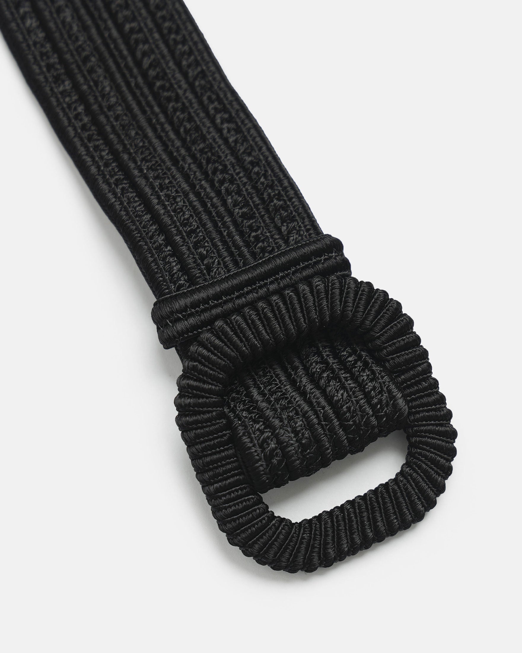 WOVEN PASSEMENTERIE BELT - Black – Dovima Paris