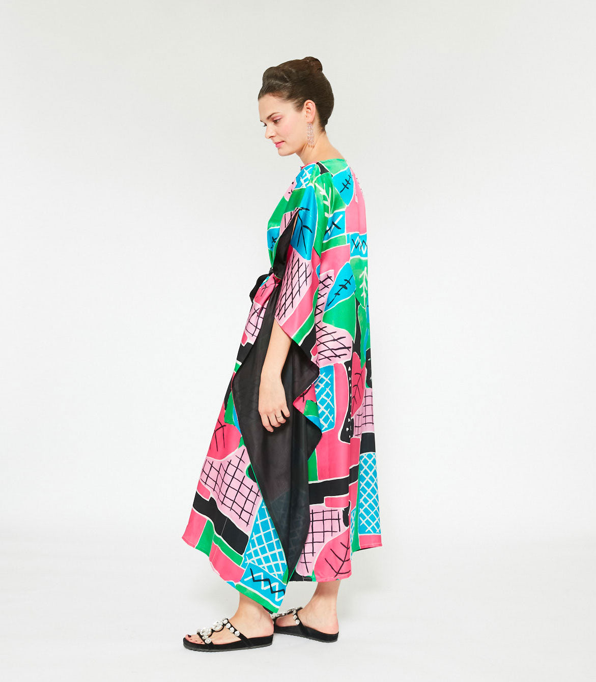 KARINA KAFTAN - Alocasia multi color silk