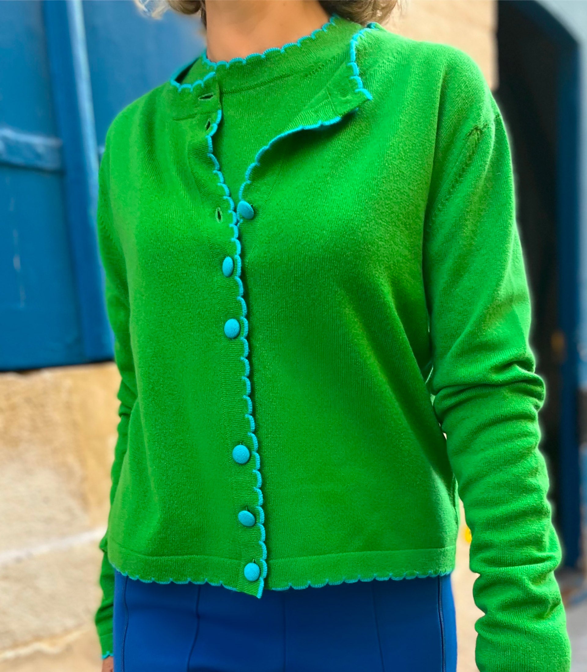 トップス RAINMAKER24ss DOUGI CARDIGAN GREEN RAINMAKER24ss DOUGI CARDIGAN GREEN