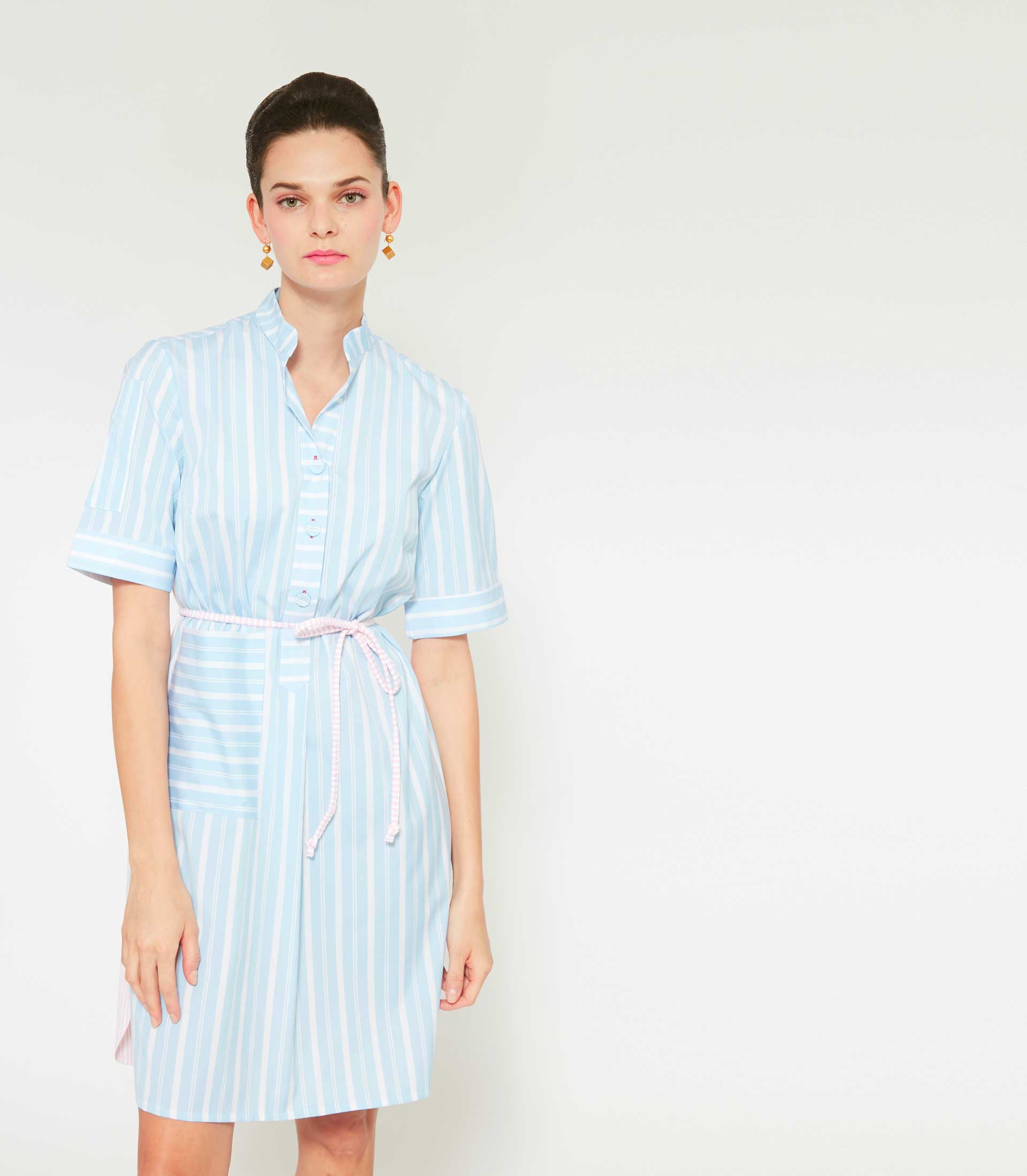 TANSY DRESS - Harvey Stripe