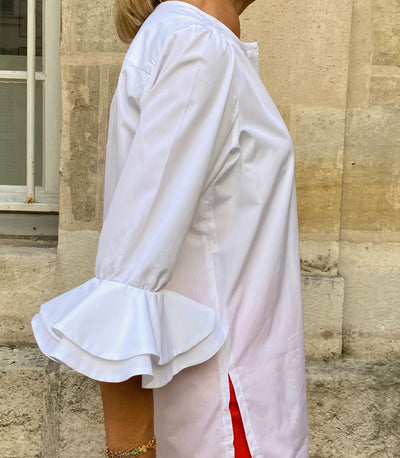 WREN LONG TUNIC - Plain White